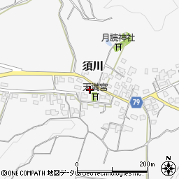 福岡県朝倉市須川1612周辺の地図