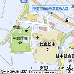 朝倉市朝倉水防倉庫周辺の地図