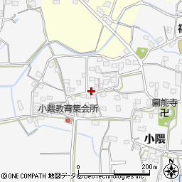 福岡県朝倉市小隈348-1周辺の地図