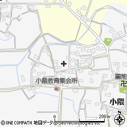 福岡県朝倉市小隈350周辺の地図