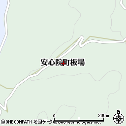 大分県宇佐市安心院町板場周辺の地図