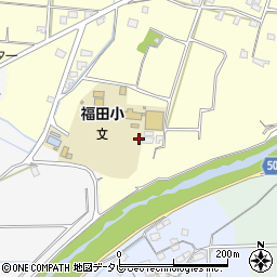福岡県朝倉市小田451周辺の地図