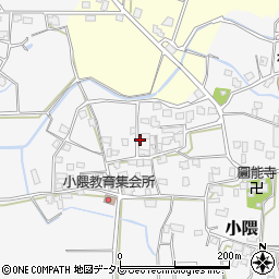 福岡県朝倉市小隈347周辺の地図