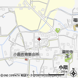 福岡県朝倉市小隈342周辺の地図