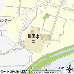 福岡県朝倉市小田450周辺の地図