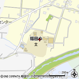 朝倉市立福田小学校周辺の地図
