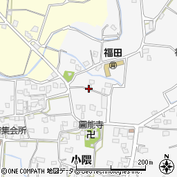 福岡県朝倉市小隈313周辺の地図