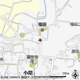 福岡県朝倉市小隈267周辺の地図