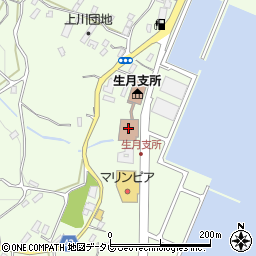 平戸市役所　生月町・開発総合センター周辺の地図