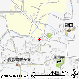 福岡県朝倉市小隈339周辺の地図