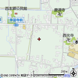 福岡県三井郡大刀洗町本郷周辺の地図