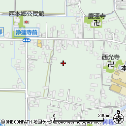 福岡県大刀洗町（三井郡）本郷周辺の地図
