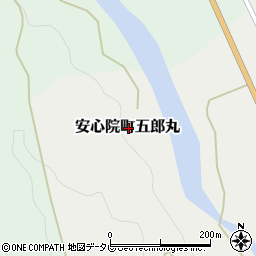 大分県宇佐市安心院町五郎丸周辺の地図