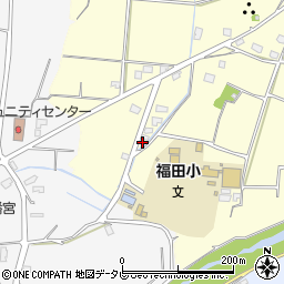 福岡県朝倉市小田520周辺の地図