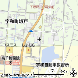 愛媛県西予市宇和町坂戸644周辺の地図