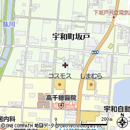 愛媛県西予市宇和町坂戸661周辺の地図