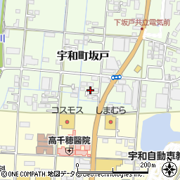 愛媛県西予市宇和町坂戸655周辺の地図
