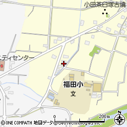 福岡県朝倉市小田519周辺の地図