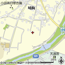 福岡県朝倉市小田607周辺の地図