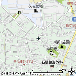 佐賀県鳥栖市田代外町1187周辺の地図