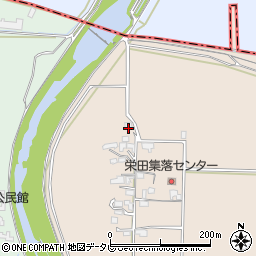 福岡県三井郡大刀洗町栄田1388-1周辺の地図