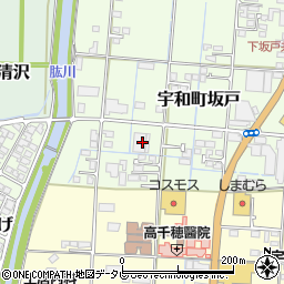 愛媛県西予市宇和町坂戸668周辺の地図