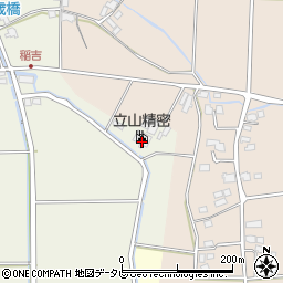 福岡県小郡市稲吉124-2周辺の地図