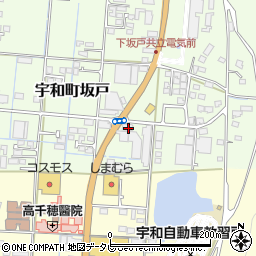 愛媛県西予市宇和町坂戸643周辺の地図