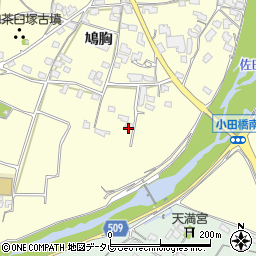 福岡県朝倉市小田630周辺の地図