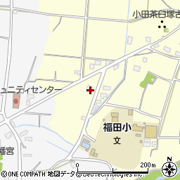 福岡県朝倉市小田526周辺の地図