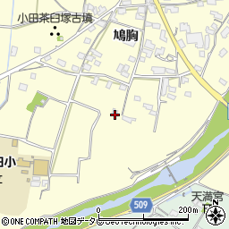 福岡県朝倉市小田606周辺の地図