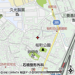 佐賀県鳥栖市桜町周辺の地図