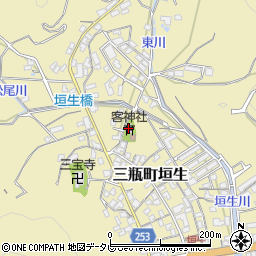 客神社周辺の地図