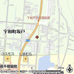 愛媛県西予市宇和町坂戸585周辺の地図