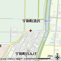 愛媛県西予市宇和町清沢1933-1周辺の地図