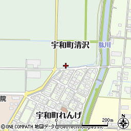 愛媛県西予市宇和町清沢1933周辺の地図