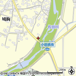 福岡県朝倉市小田668周辺の地図