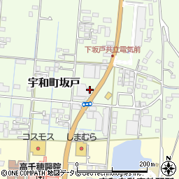 愛媛県西予市宇和町坂戸583周辺の地図