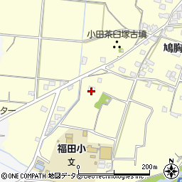 福岡県朝倉市小田509周辺の地図