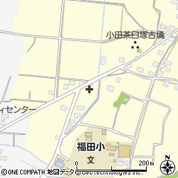 福岡県朝倉市小田515周辺の地図