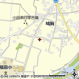 福岡県朝倉市小田595周辺の地図