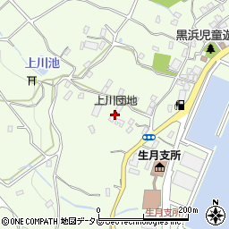 上川団地周辺の地図