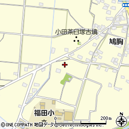 福岡県朝倉市小田508周辺の地図