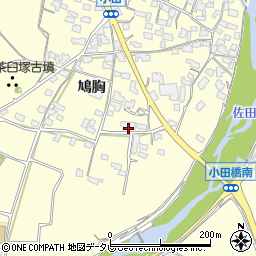 福岡県朝倉市小田652周辺の地図