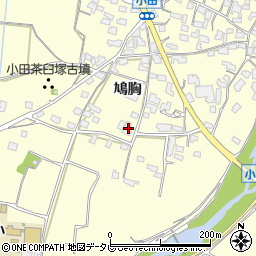 福岡県朝倉市小田644周辺の地図