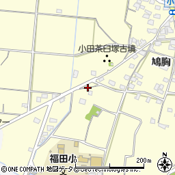 福岡県朝倉市小田506周辺の地図