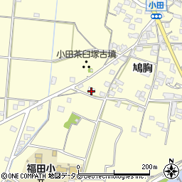 福岡県朝倉市小田593周辺の地図