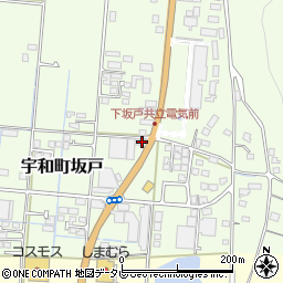 愛媛県西予市宇和町坂戸581周辺の地図