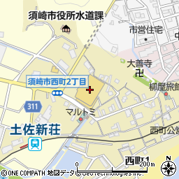 フジ須崎店周辺の地図