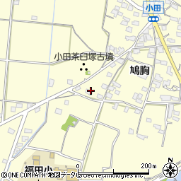 福岡県朝倉市小田592周辺の地図